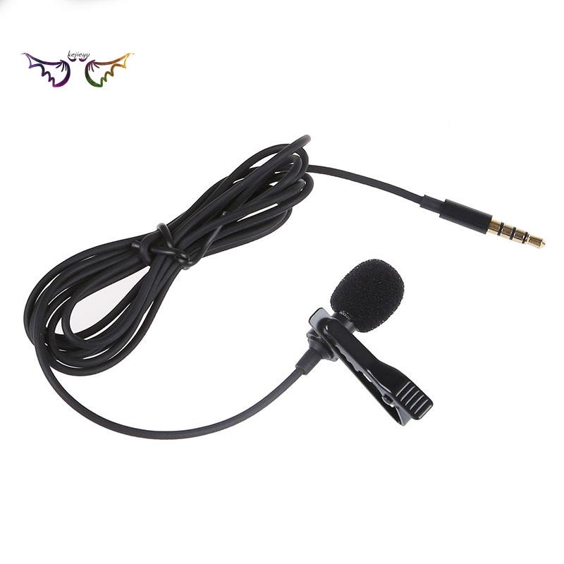 Mobile Clip-on Lapel 3.5mm Micrófono Manos libres Condensador con cabl 