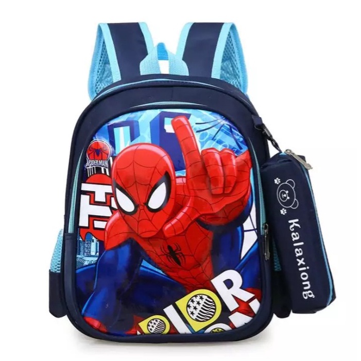 Spiderman Dio 2in1 niños Senangbags bolsas de la escuela niños Super héroe  niñas escuela primaria Kindergarten escuela primaria niñas niños 2020 2021  coreano KPOP BT21 BTS importación Premium escuela primaria niñas niños