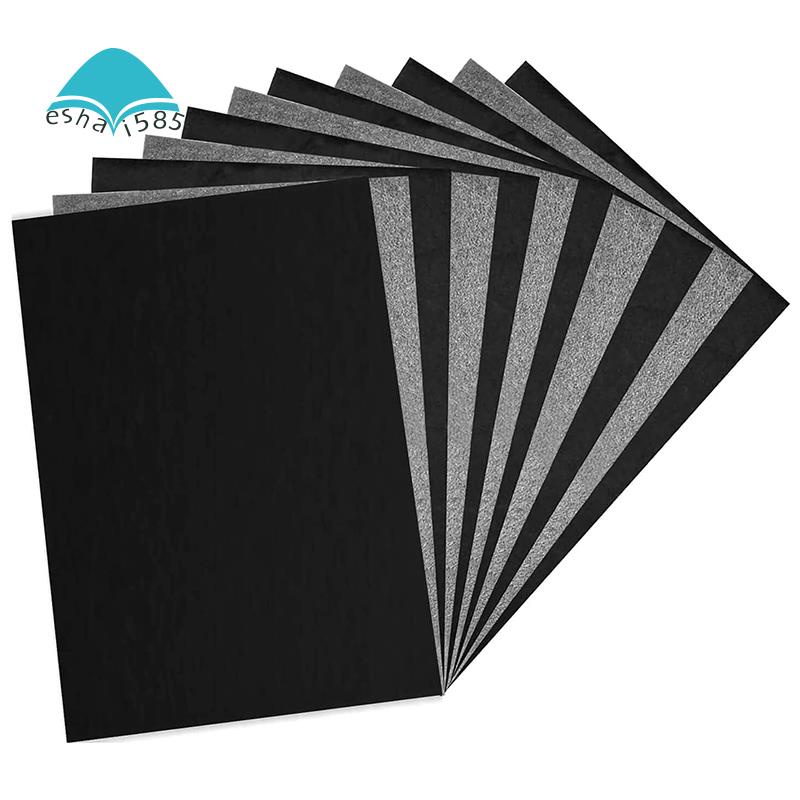 100 paquetes de papel de transferencia de carbono negro para lienzos y otras superficies de arte Papel de carbono 