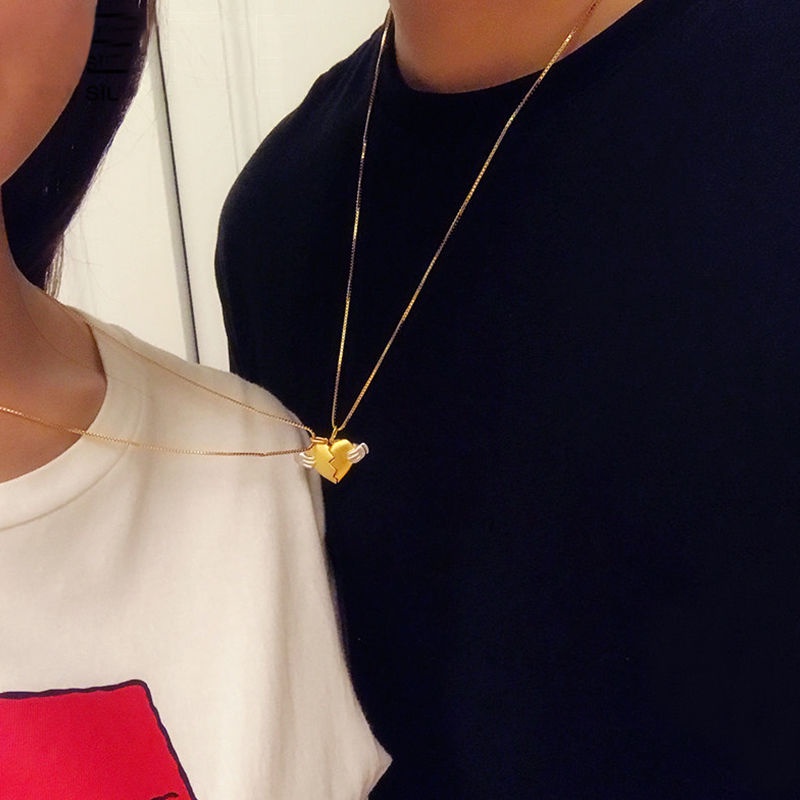 Collares Parejas Collar Magnético Corazón Plata 925 Color Oro Simple Día De  San Valentín Regalo Para Hombre Mujer | Shopee Chile