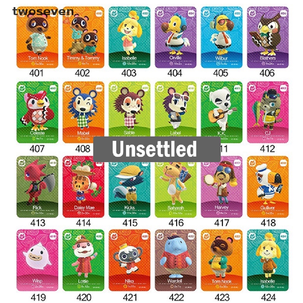 twoseven] Animal Crossing Amiibo Series 5 Cards #401-448 Mint，Two sizes！ .  | Shopee Chile