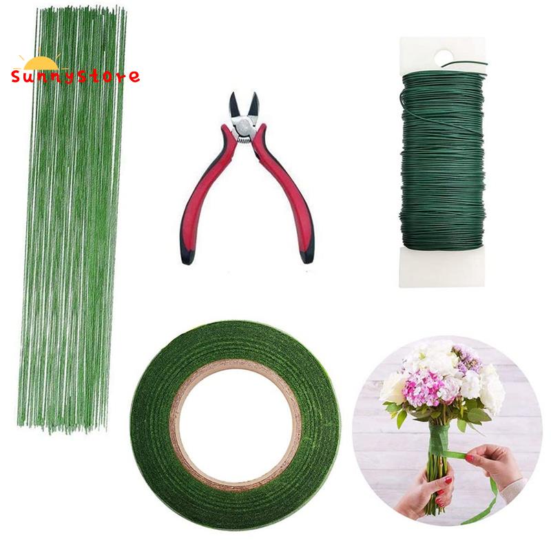 Insatisfactorio Minero Mercado kit de herramientas de arreglo floral, cinta floral, envoltura de tallo  verde, alambre floral para ramo de flores | Shopee Chile