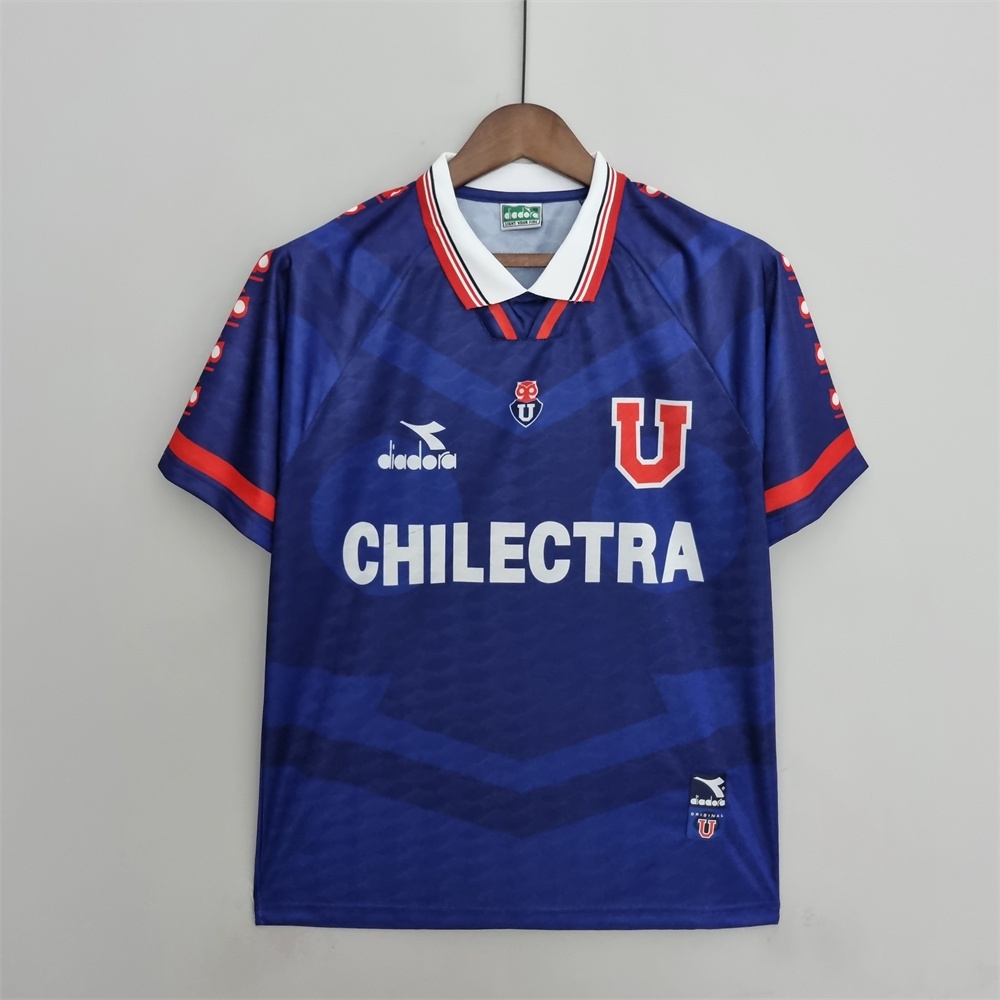 Universidad De Chile 1996 Camisa De Futbol Azul Vintage Home Shopee Chile