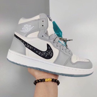 Nike_ Air Jordan x Dior AJ Aj1 Retro Bajo De Corte Alto Premium Zapatillas  De Deporte Superior Zapatos | Shopee Chile