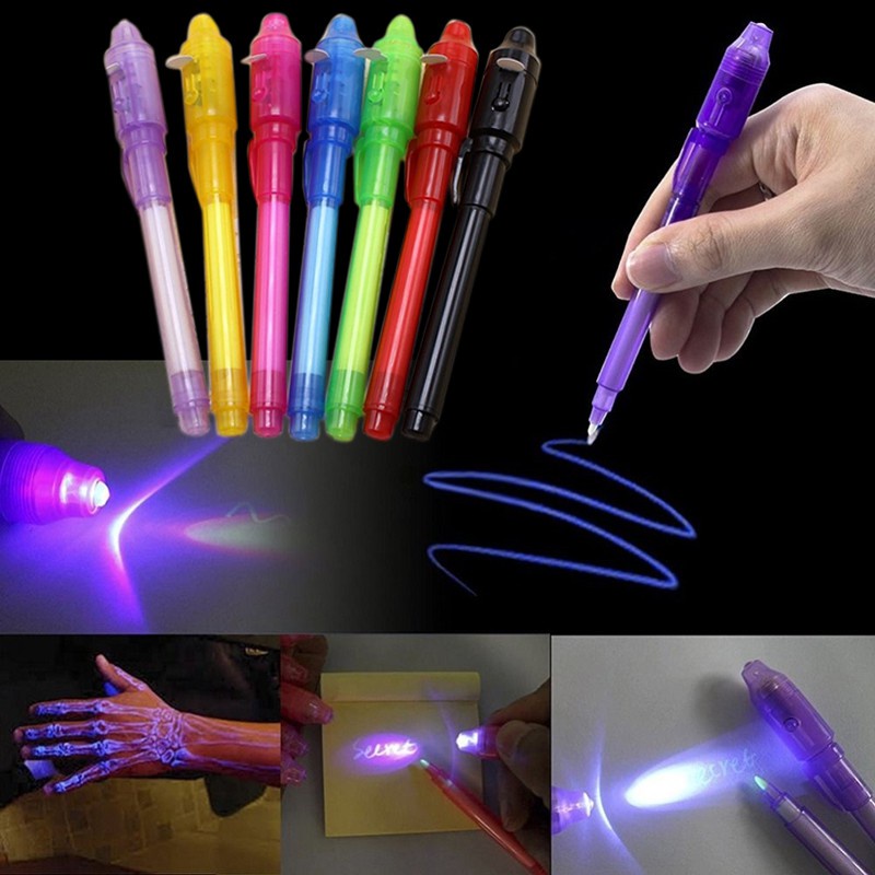 Ardilla Confundir pasado 1 Pluma De Tinta Invisible UV Luz Mágica Regalo De Fiesta Color Aleatorio |  Shopee Chile