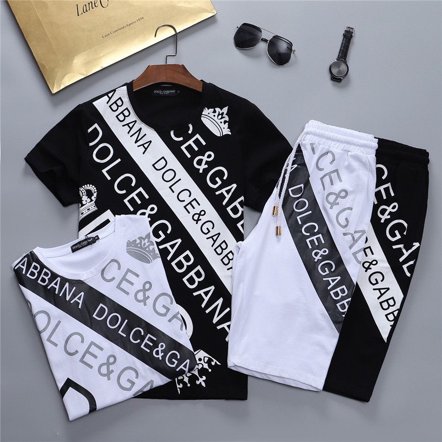Dolce & Gabbana Impreso Algodón T-shirt D G Camiseta Diseño Npw-usa  Impresión Taller Kit Moda Tops | Shopee Chile