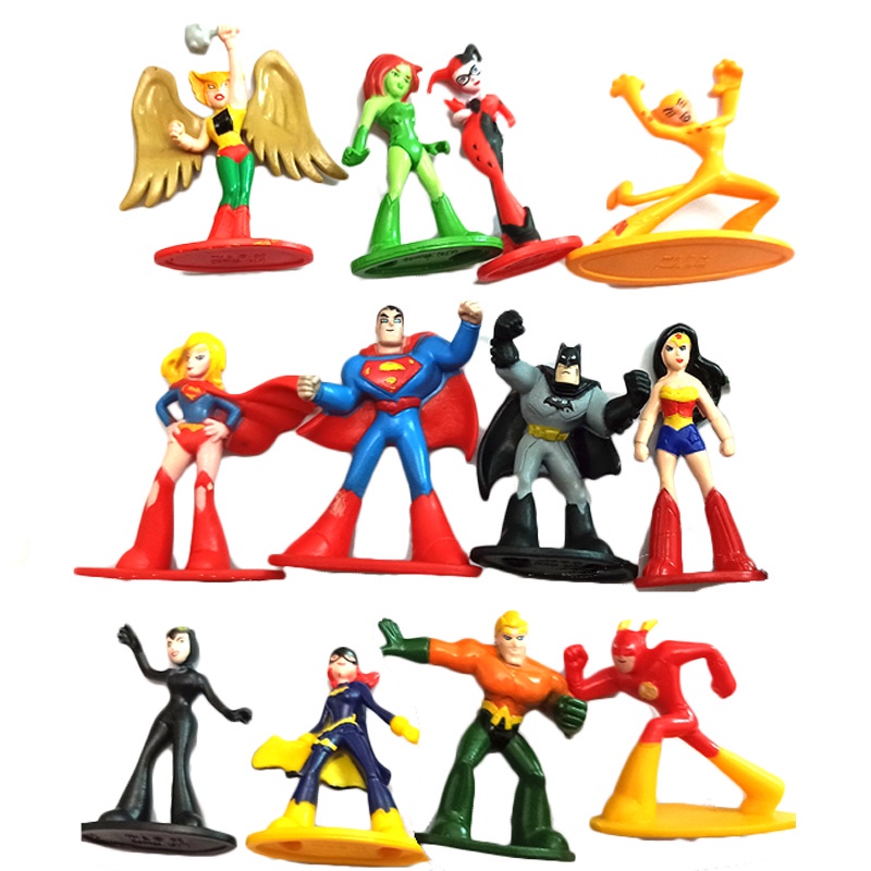 12 Pzs Figuras En Miniatura Spiderman Electro Mysterio Superman Batman  Doctor Pulpo Verde Goblin Poison Ivy Brinquedos | Shopee Chile