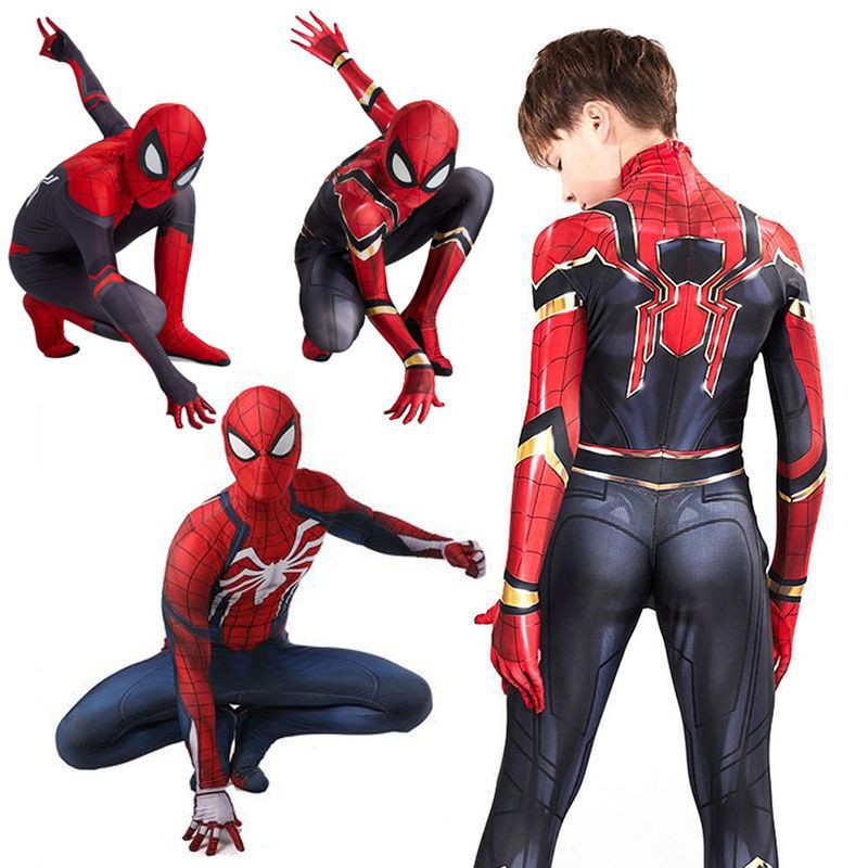 Spider-Man Homecoming Iron Spiderman traje de superhéroe disfraz de Cosplay  mono para niños y adultos | Shopee Chile