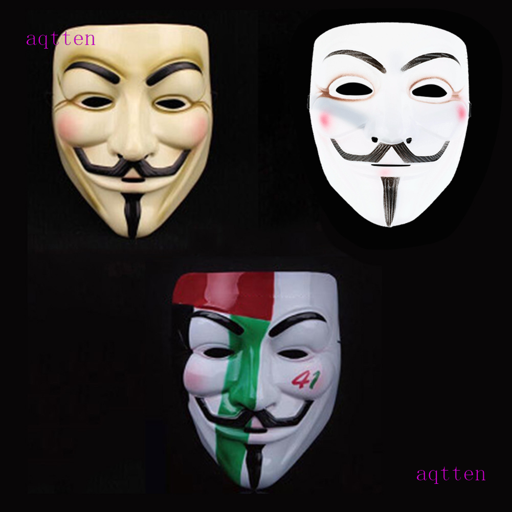 Aqtten Cosplay Mascara V Vendetta Mascara Guy Fawkes Mascarada Shopee Chile