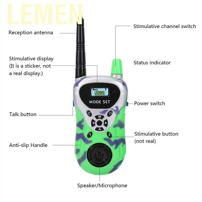 vocal Campaña Realmente Lemen 2pcs Mini Walkie Talkies Para Niños Aprendizaje Hablar Radio  Electrónica Interphone Juguete Al Aire Libre Grito | Shopee Chile