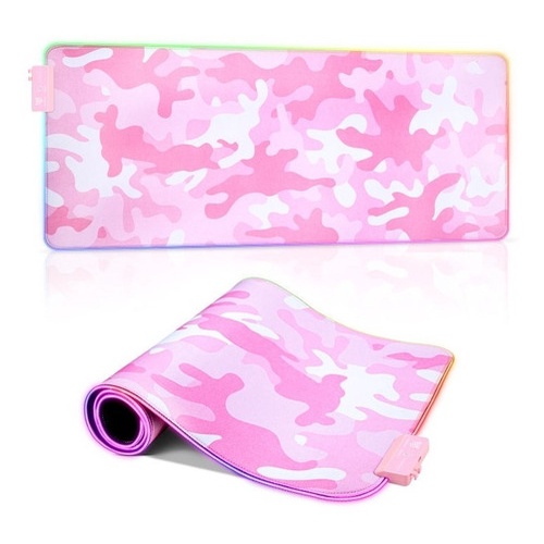 Mouse Pad Gamer Rosa Led Rgb Onikuma G5 Rosa Shopee Chile