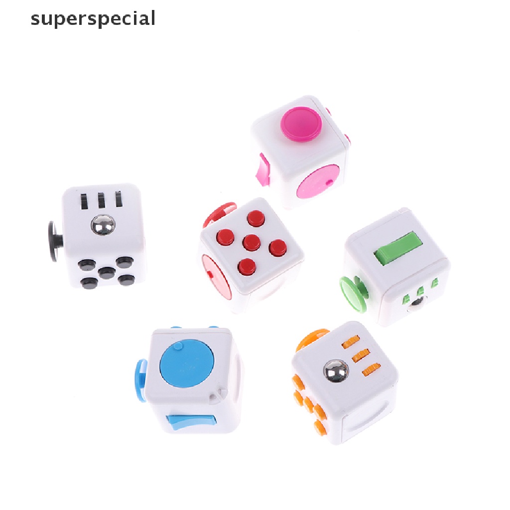 Adult Kids Anxiety Relief Figit Fidget Cube Fiddle Toys Dice Stress Cubes Gift 