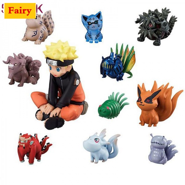 11 Unids Set Naruto Figura De Accion De Pvc Juguetes Bebe Bijuu Kyuubi Kurama Navidad Ninos Coleccion Modelo De Juguetes Shopee Chile