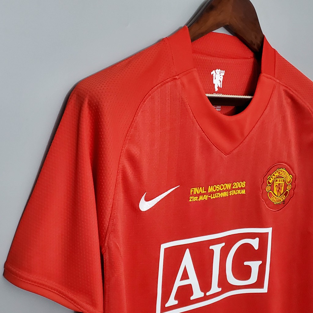 Incorporate board disease Camiseta de fútbol 2007 / 2008 Manchester United I retro | Shopee Chile