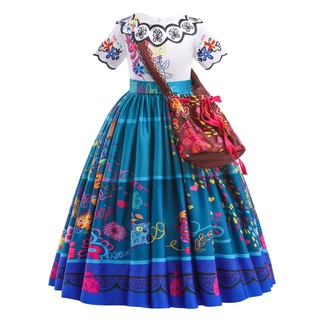 Vestido de Princesa Isabella,Disfraz Dolores Madrigal,Fiesta de Cumpleaños de Niñas Cosplay Navidad Halloween 