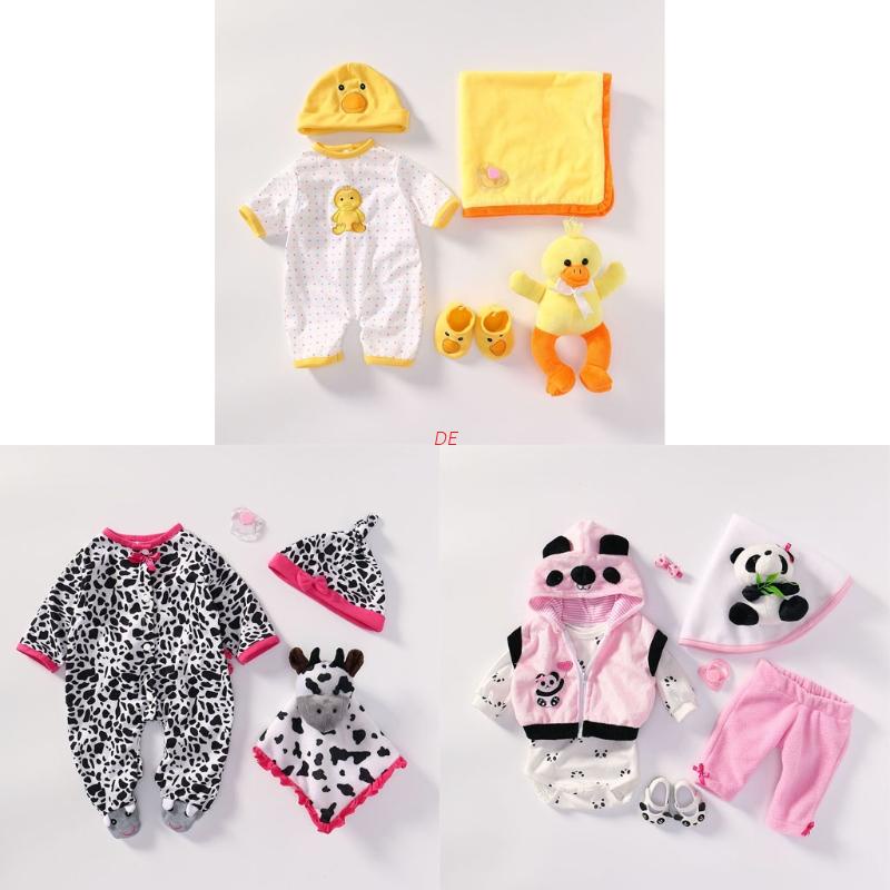 DE Reborn Bebé Juguete Traje Accesorios Amarillo Pato Rosa Panda Conjunto Para 45-55cm Muñeca Juguetes Niña Niño | Shopee Chile