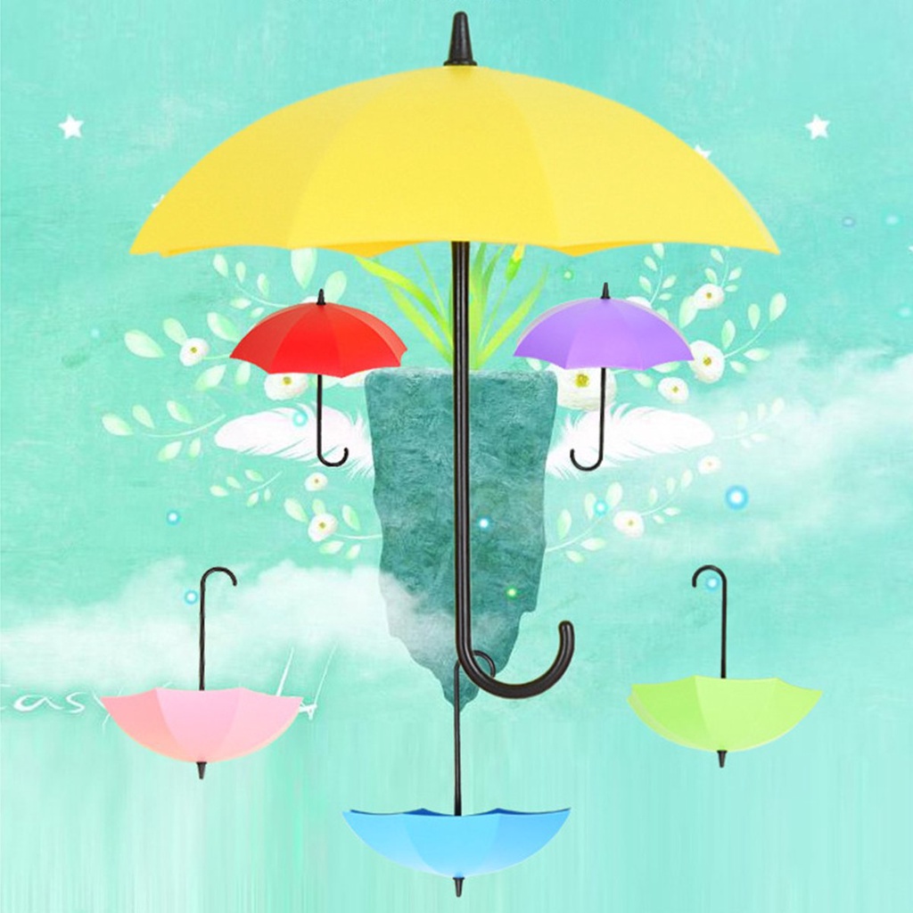 Paraguas creativo de los ganchos sin rastros de uñas lindo pequeños ganchos Gancho linda 