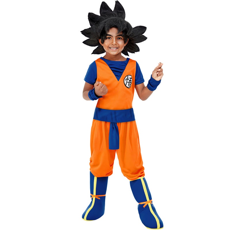 Nuevo disfraz de Dragon Ball Goku para niños y niñas, conjunto completo de  ropa deportiva para niños, disfraces de Cosplay de Anime | Shopee Chile