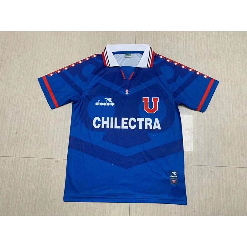 Lugar Universidad De Chile Camiseta De Futbol La U 1996 Retro Azul Blanco Pasillos Uniforme 11soccer Shopee Chile