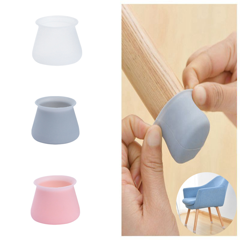 1 pieza de muebles de la silla de la pierna de silicona de la tapa de