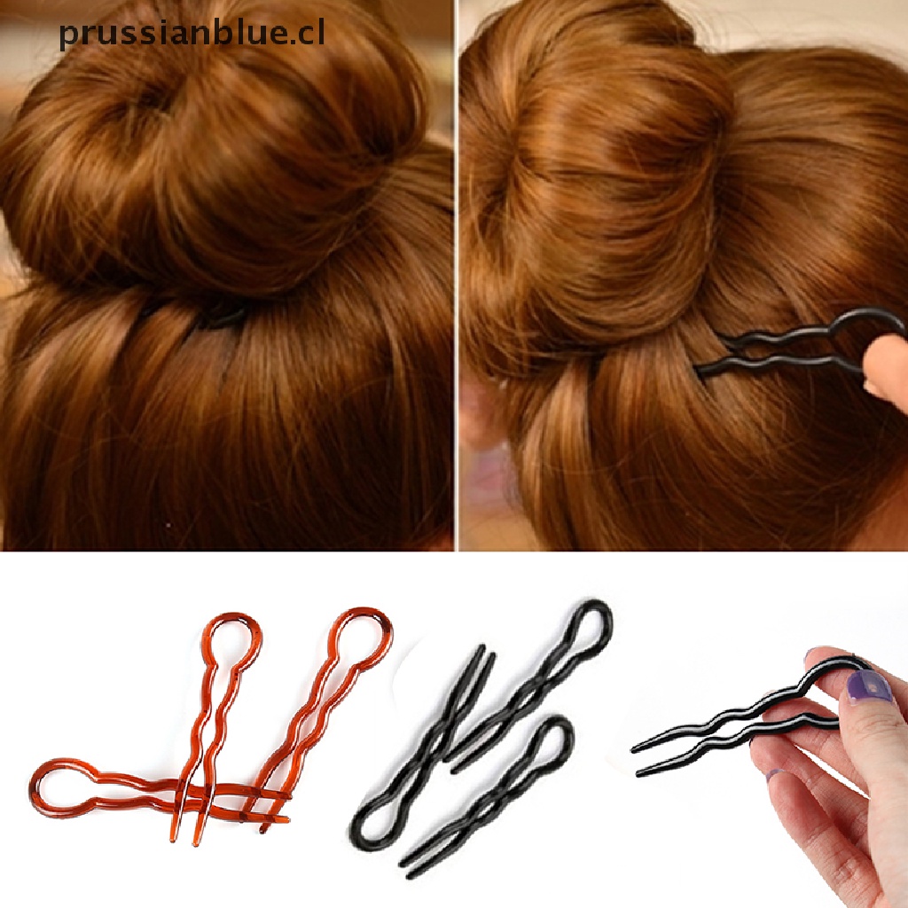 prussian） 12pcs Simple Hair Pins Fast Spiral Hairpin U Shaped Hair Braid  Twist Pins {bigsale} | Shopee Chile