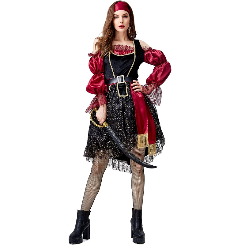 2022 Halloween Clásico Disfraz De Pirata Para Mujeres Adultas Carnaval  Fiesta De Lujo Guerrero cosplay Traje De Mundo | Shopee Chile