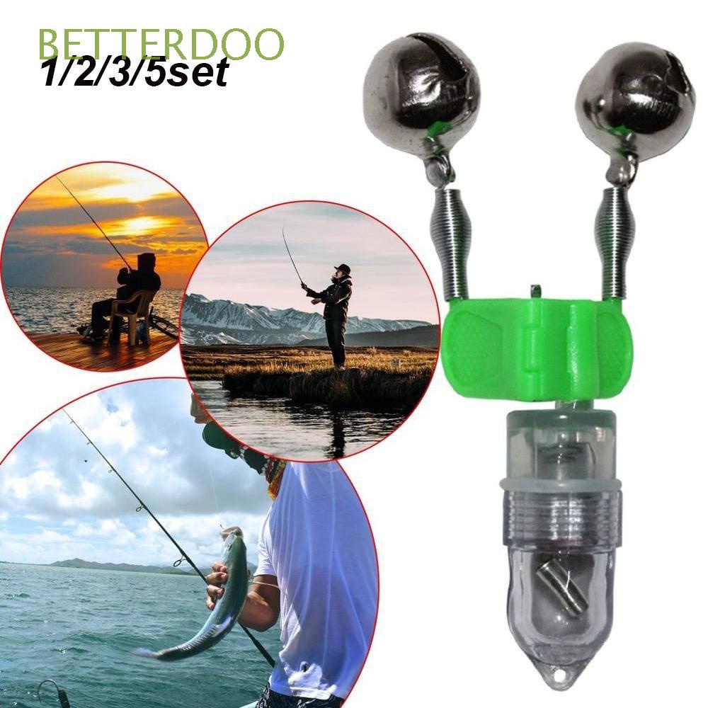 Durable Portable Hot LED Light Fishing Alert Bell Bite Sound Alarm Rod Tackle