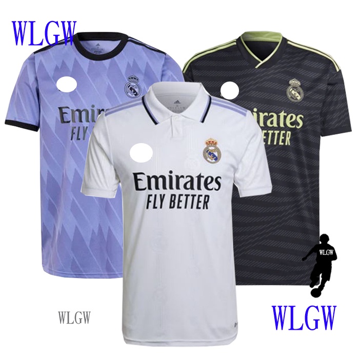 Jersey De Fútbol 20222023 Real Madrid Local Visitante Tercera Polera S