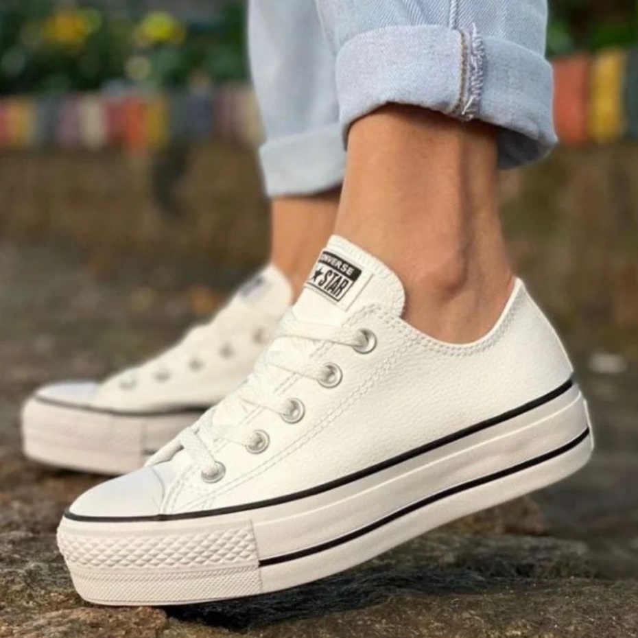 Converse cuadros plataforma hotsell