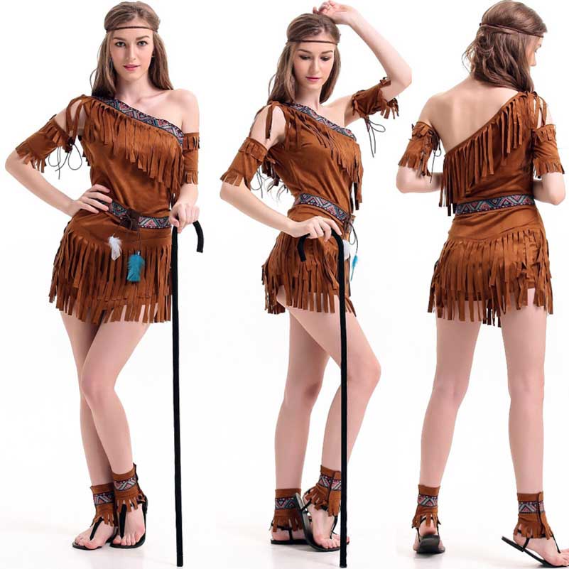 Disfraz pocahontas adulto sale